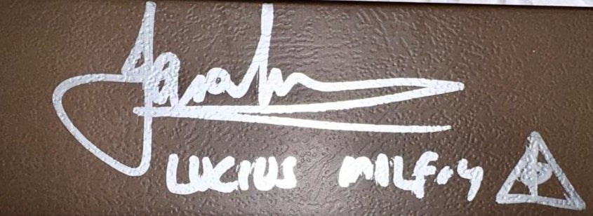 Jason Isaacs signed Lucius Malfoy wand w/character name and artwork (Harry Potter) - Official Pix COA